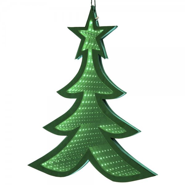 Χριστουγεννιάτικo Δεντράκι Πράσινο με 3D Φωτισμό LED (110cm)